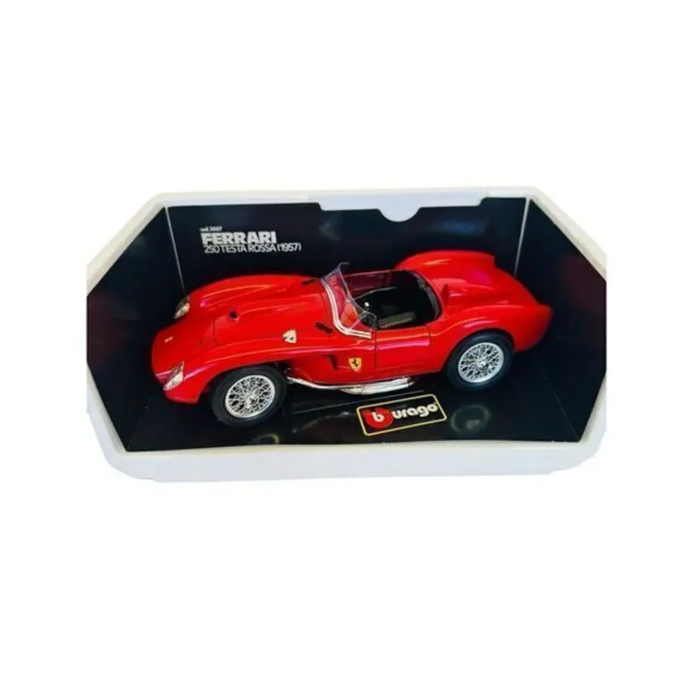 Burago 1957 3007 Ferrari250 Testa Rossa 1:18 Diecast Car Made In Italy Vintage‎